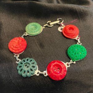 Vintage Button Bracelet - Handmade, new